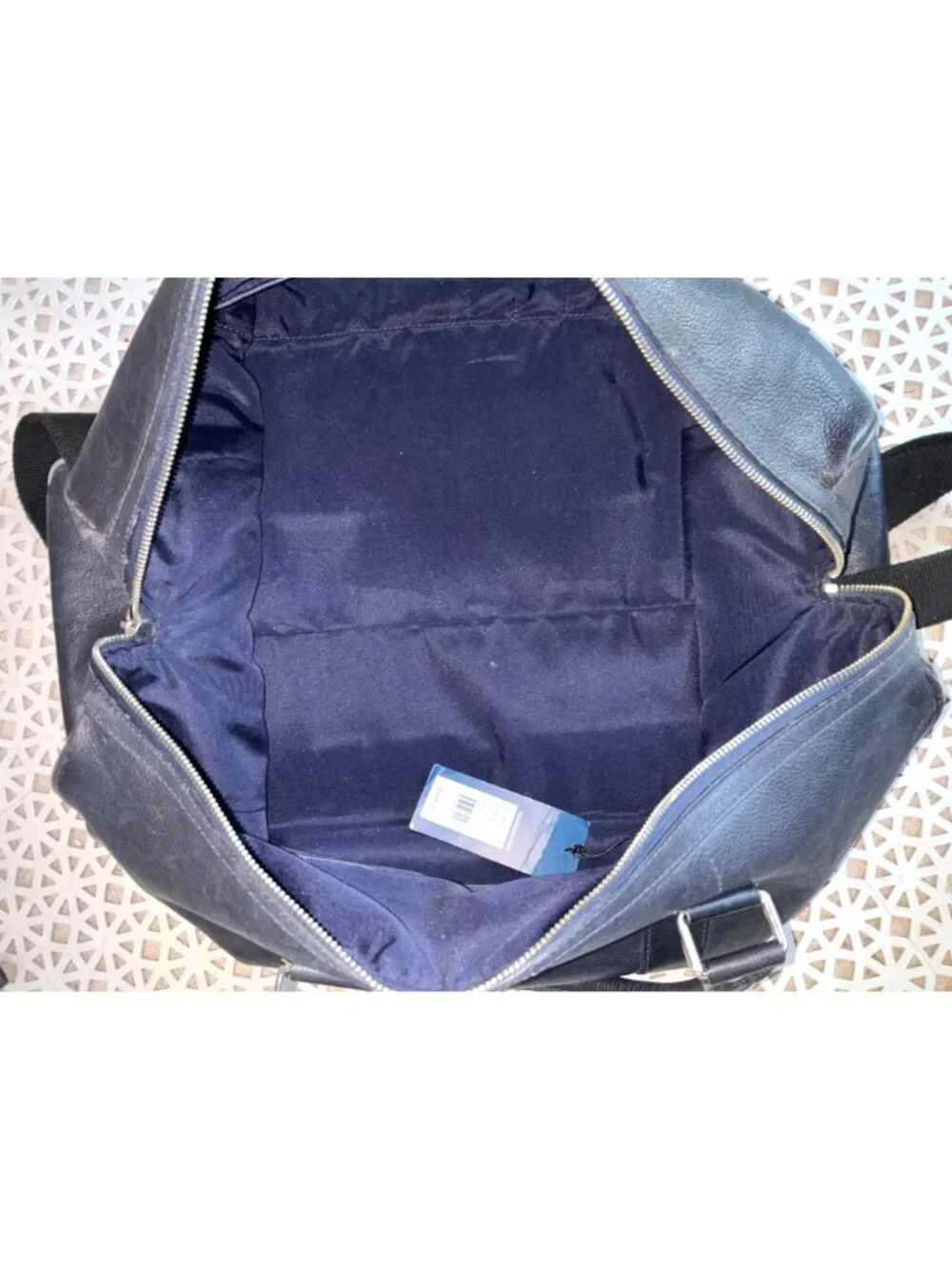 Cole Haan Pebble Duffle Bag in Navy Blue Mens Travel Tote Luggage
